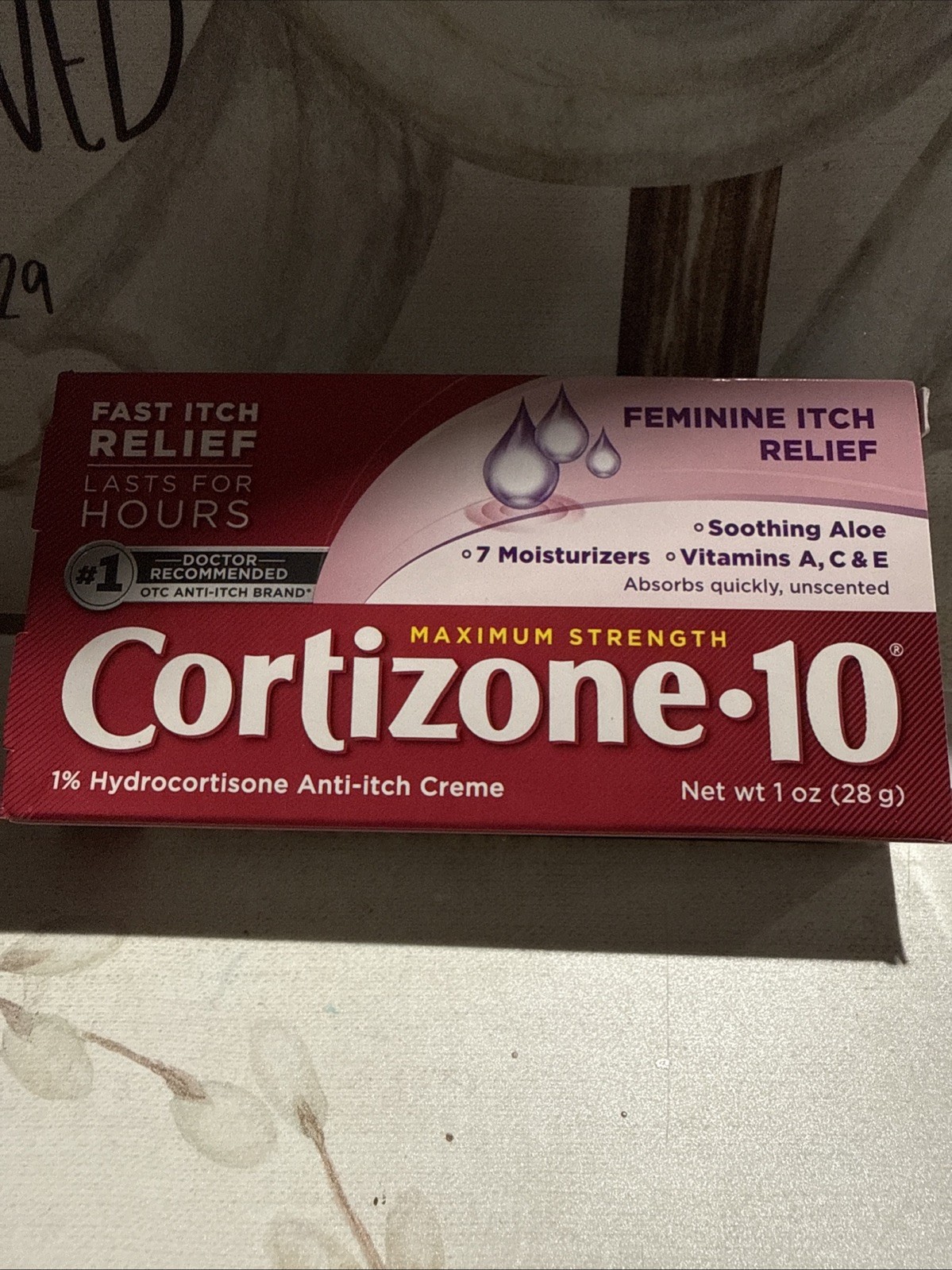 Cortizone 10 FEMININE ITCH RELIEF Maximum Strength BB 07/26