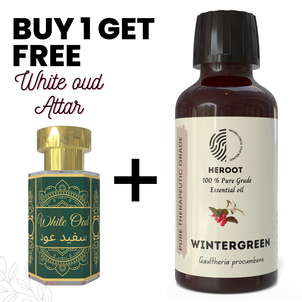Wintergreen Essential Oil 10ml Aromatherapy Diffuser Home Fragrance + Free Attar