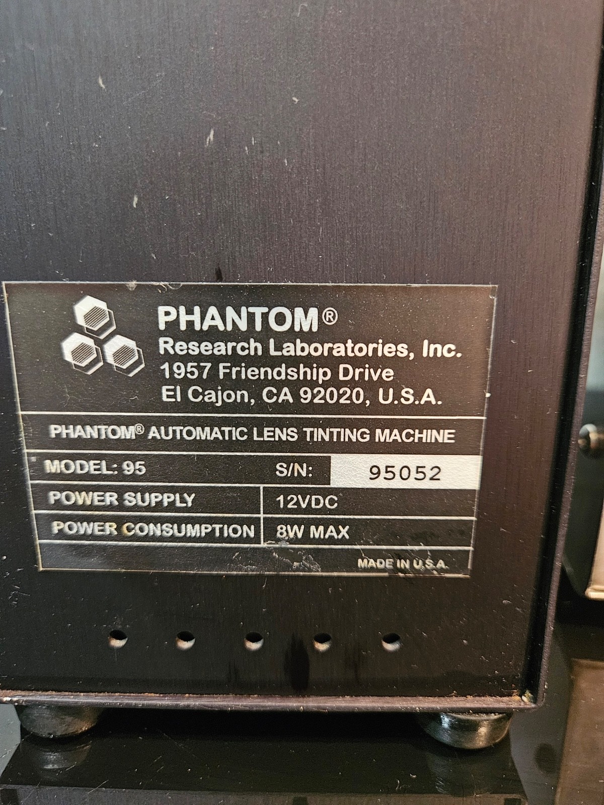 Phantom Automatic Lens Tinting Machine Model 4VS Made in USA