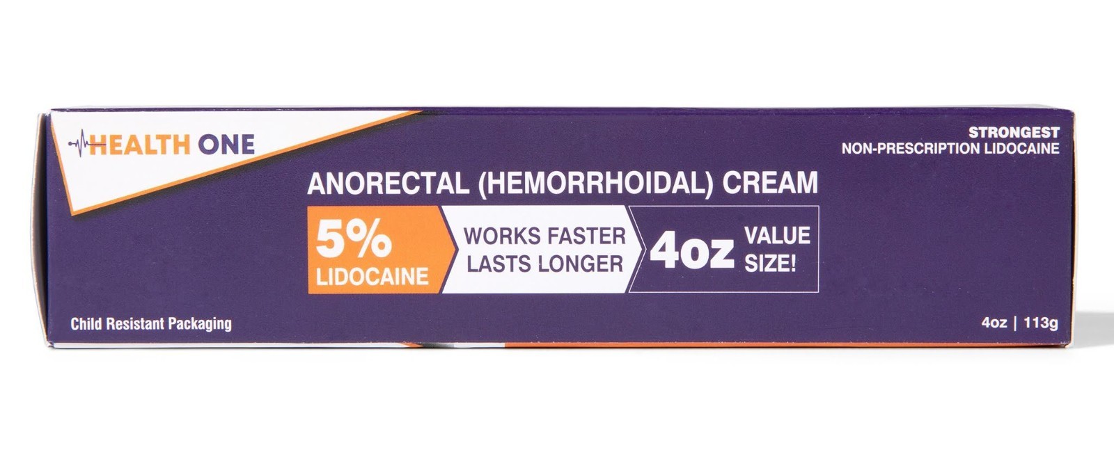 Health One Anorectal (Hemorrhoidal) Cream – Lidocaine 5% – 4 oz CRC Tube