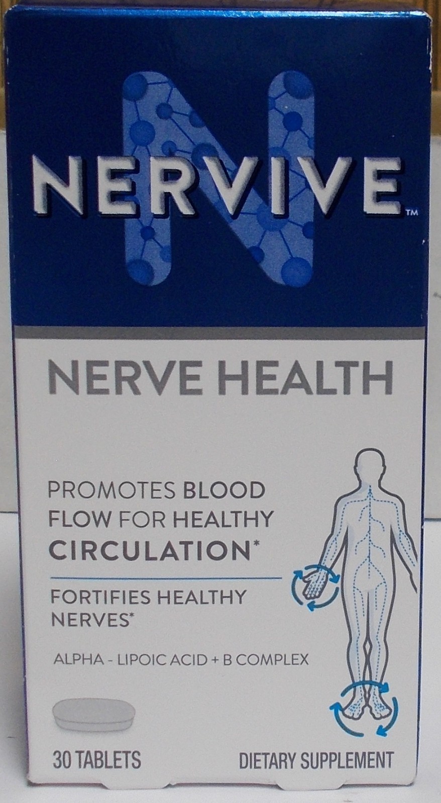 Nervive Nerve Health Dietary Supplement 30 Tablets Exp 09/2027
