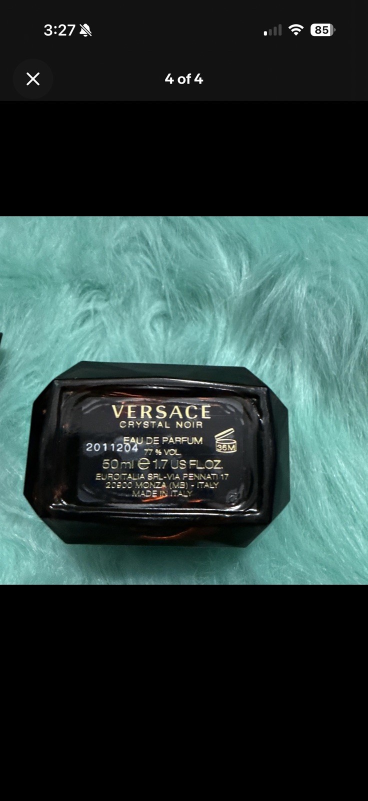 Versace Crystal Noir Eau de Parfum Women 1.7 fl oz 50 ml 98%