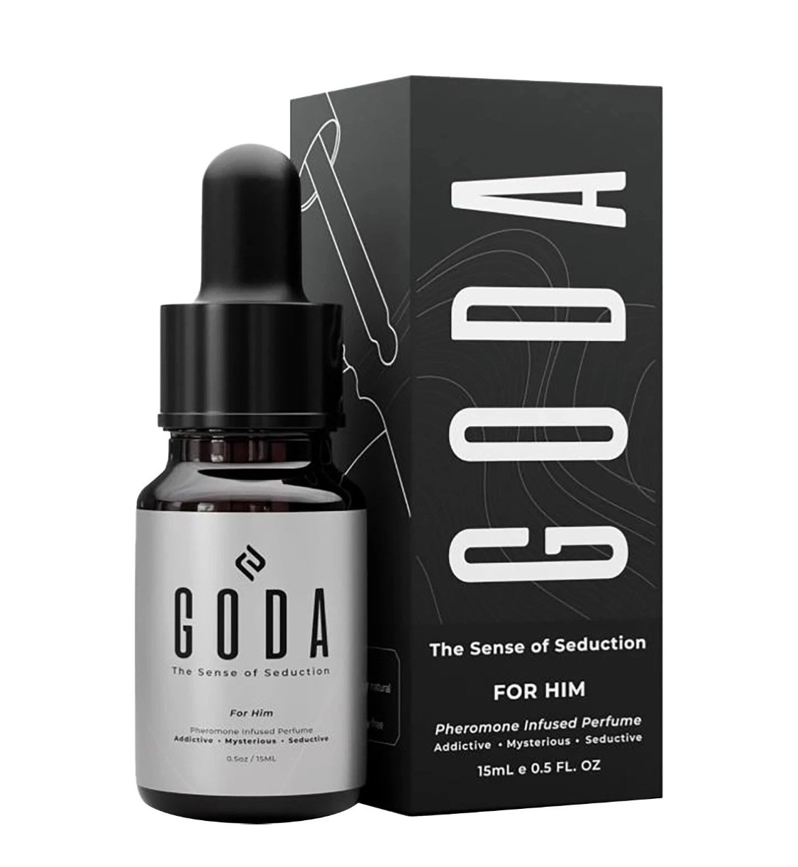 GODA for Him Magnetic Pheromone Cologne for Men Ignites Desire 15 ml New Sealed