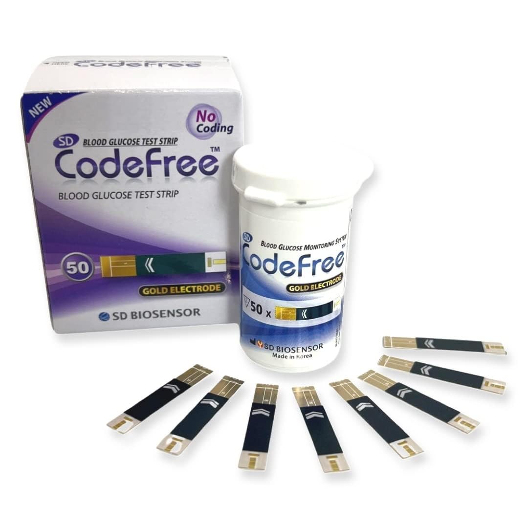 SD Biosensor 100 Strips Sd Codefree Blood Glucose Monitor/Monitoring Test/Tes…