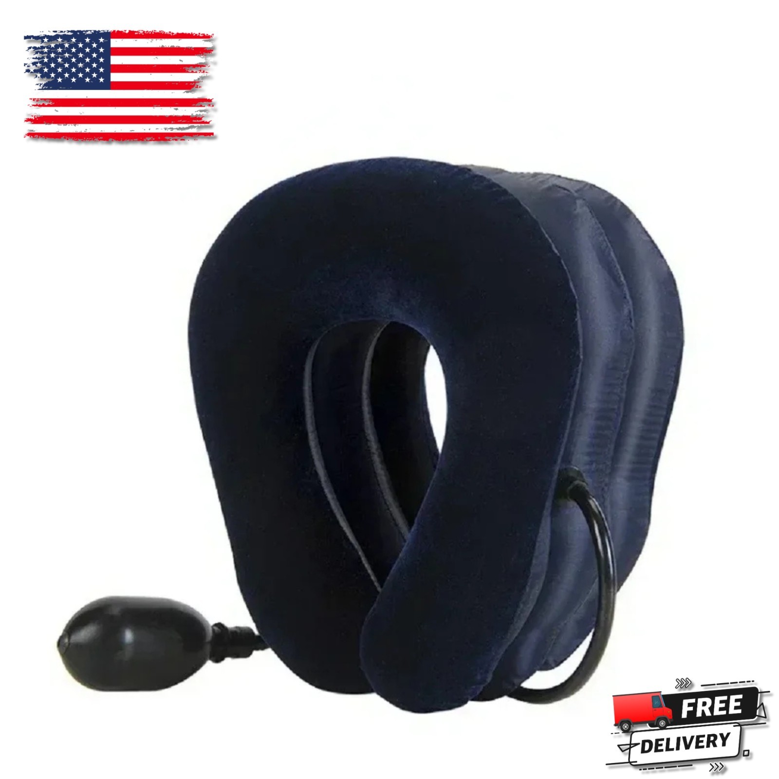 Cervical Neck Traction Device Collar Brace Support Pain Relief Stretcher Therapy