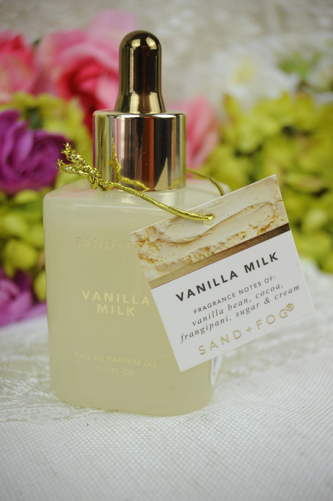 NWT Sand + Fog VANILLA MILK Eau de Parfum Oil W/DROPPER 1.7oz