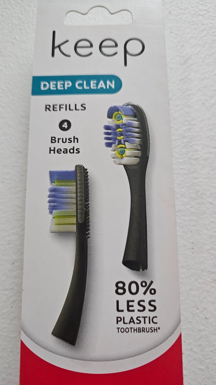 Lot of 2 Colgate Keep Deep Clean Floss-Tip Replacement Brush Heads NEW 8 Heads