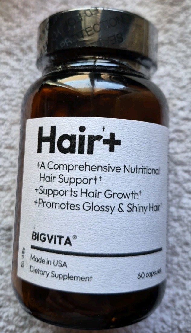 BIGVITA Hair+ Growth Supplement – 60 Capsules Exp 11/2027