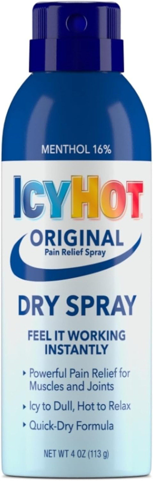Original Pain Relief Dry Spray with 16% Menthol, Pain Relief for Muscles & Joint