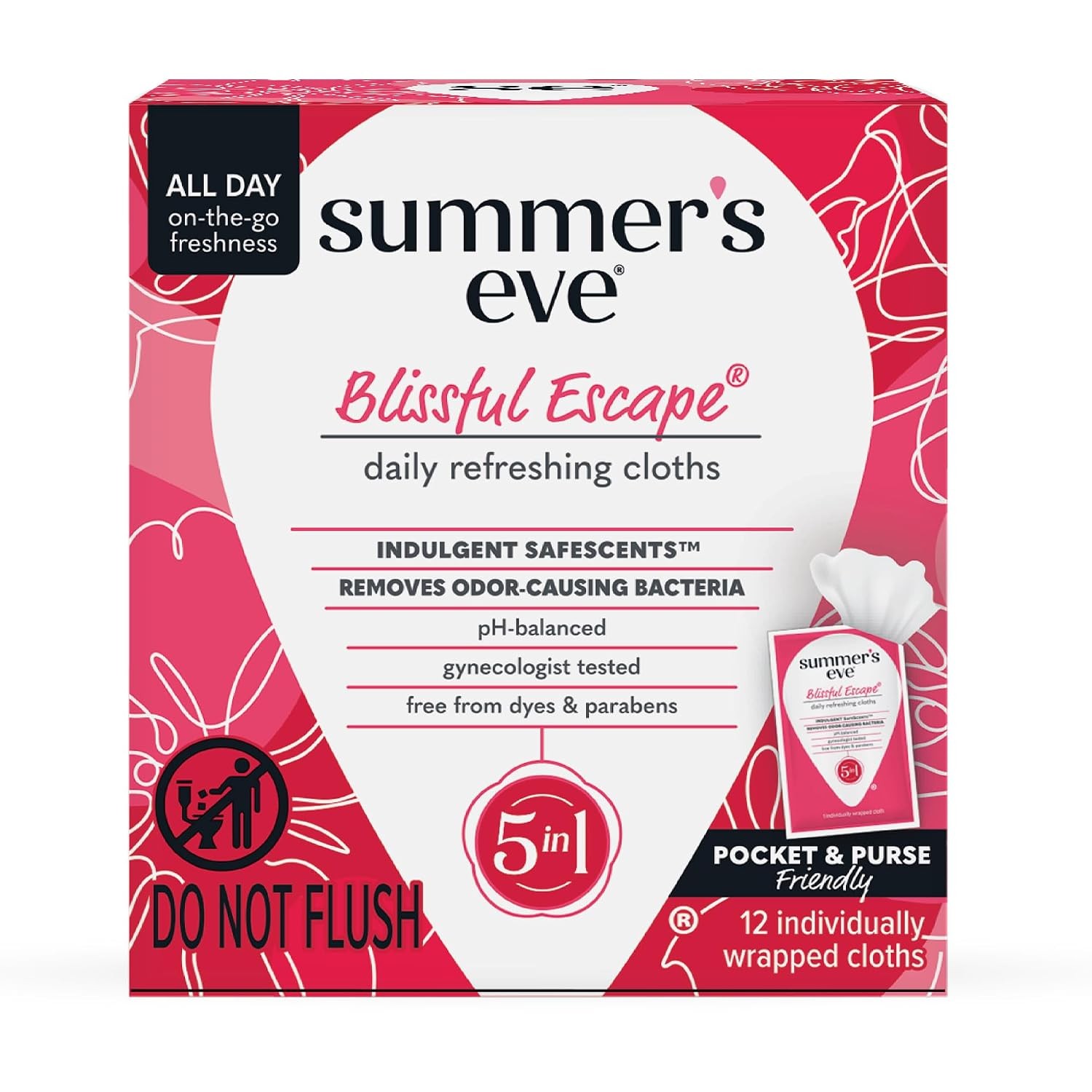 Blissful Escape Feminine Wipes pH-Balanced Gentle