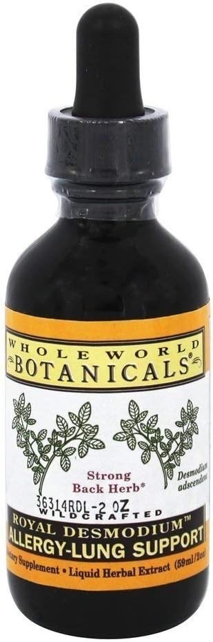 Whole World Botanicals Royal Desmodium Allergy-lung Support 2 Fl Oz. Exp.6/27
