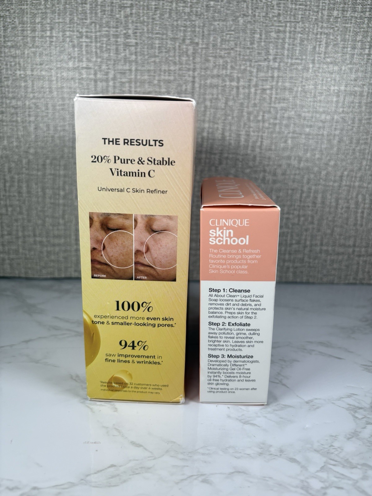 Clinique & Beauty Stat Travel Skin Care Cleanser Exfoliant Moisturizer BUNDLE
