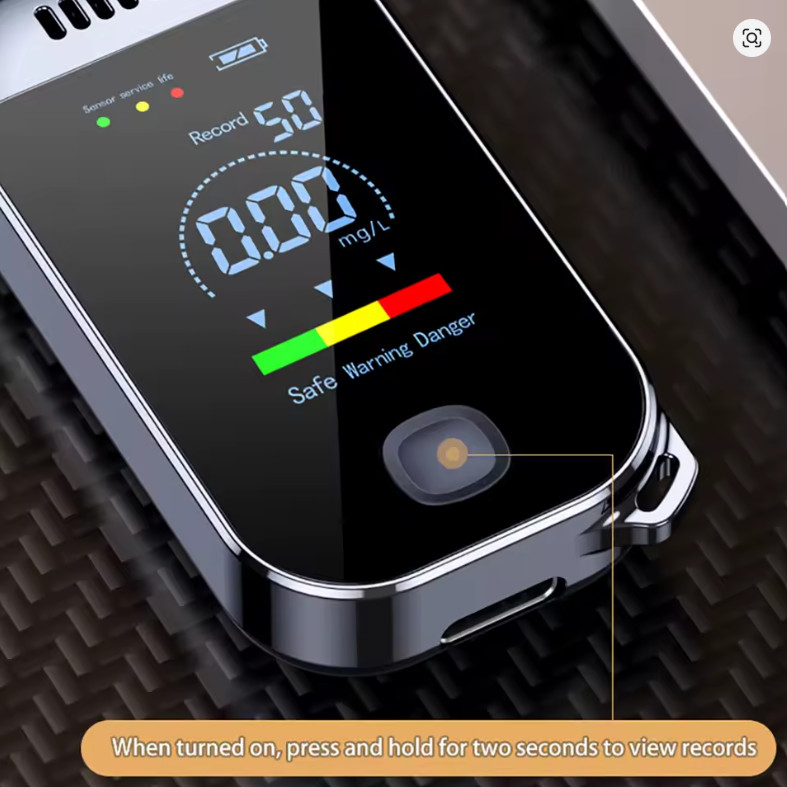NEW Digital Breath Alcohol Tester Professional Breathalyzer With LCD Display USB