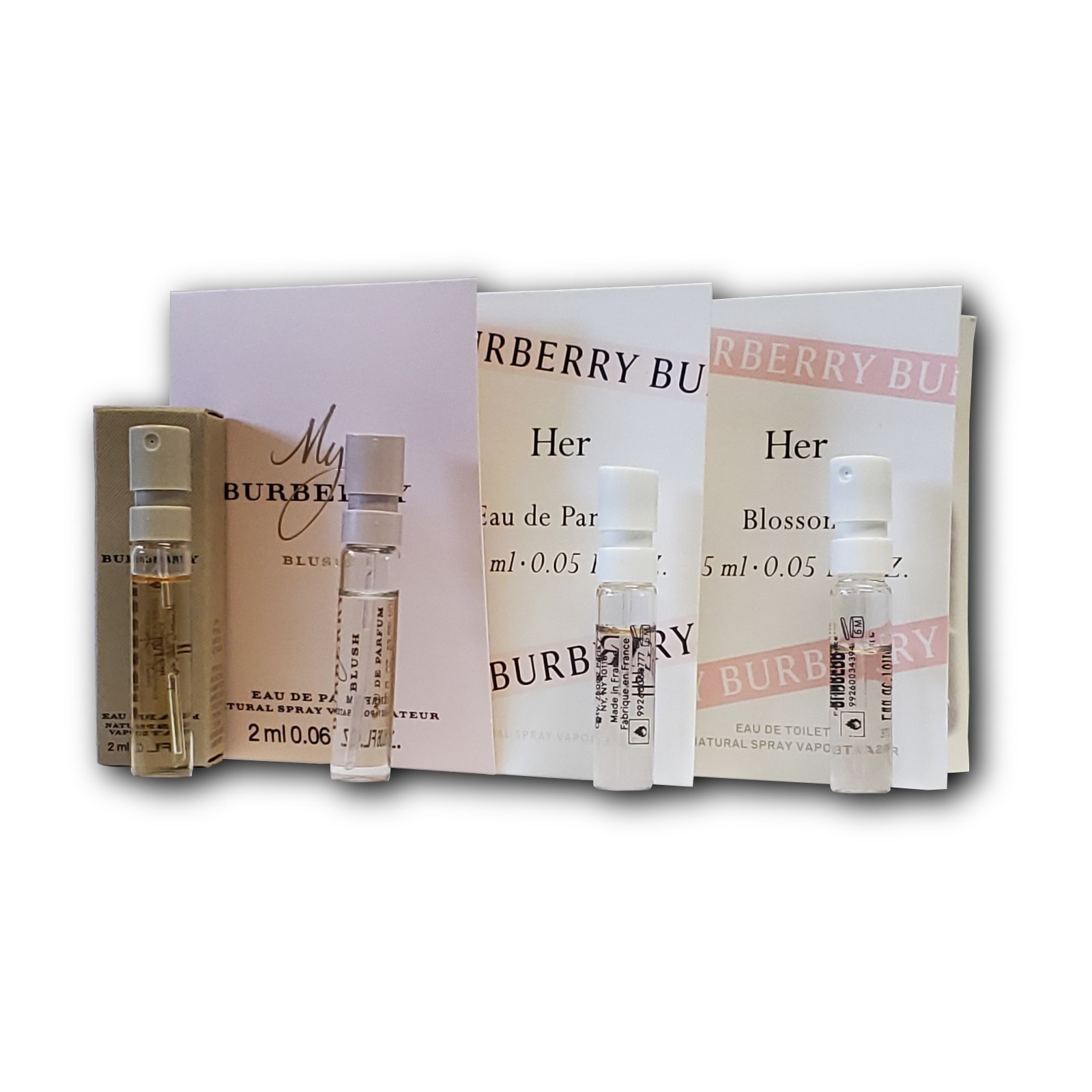 Burberry Perfume Sample Lot Francis Kurkdjian Her EDP Blossom My Burberry Blush