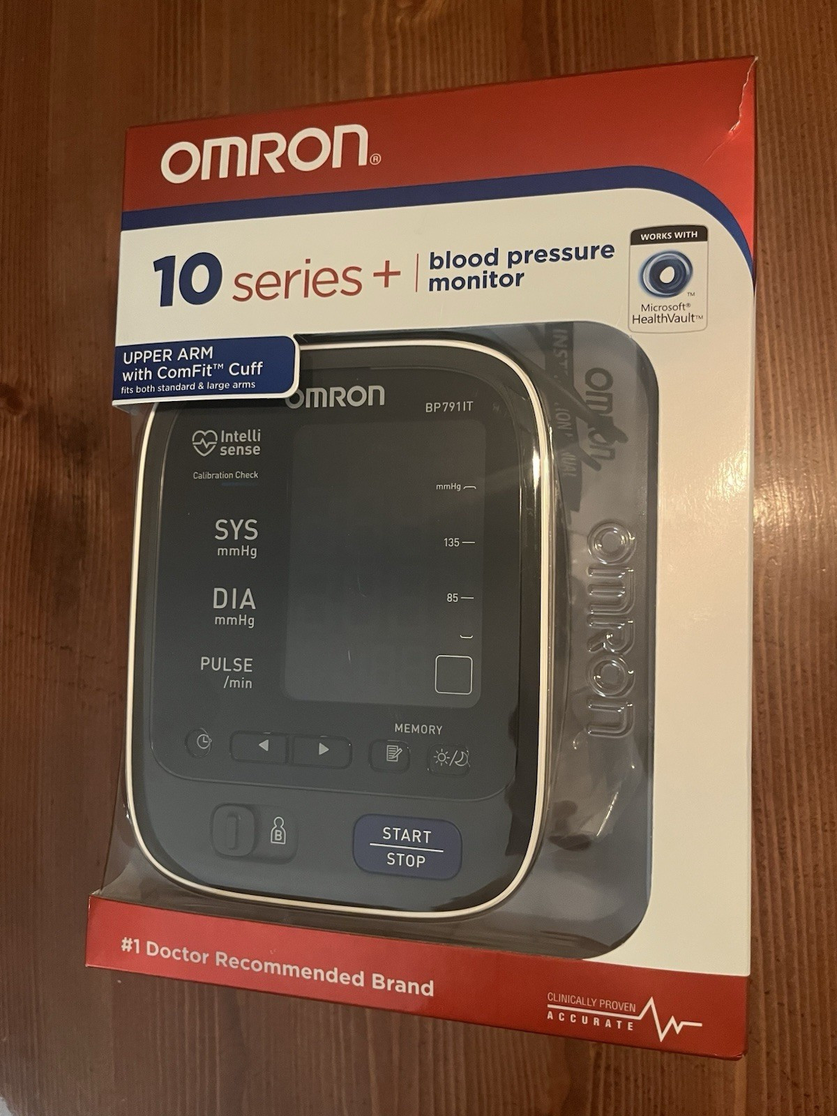 Omron 10 Series Upper Arm Wireless Digital Automatic BP Monitor w/ Cuff BP791IT