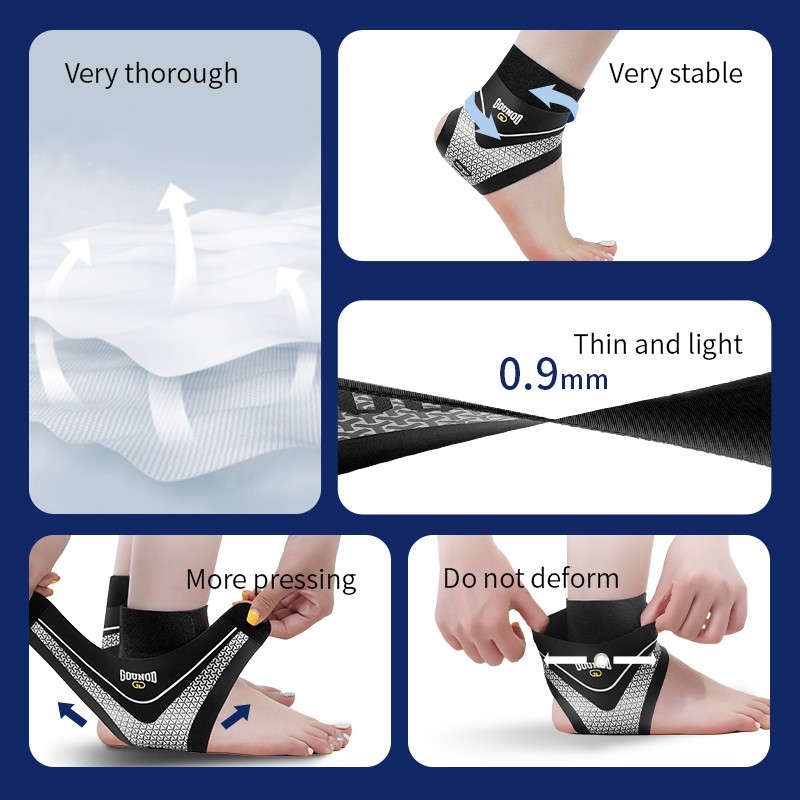 2 Pcs Adjustable Ankle Brace Compression Sleeve Support Fasciitis Pain Relief US