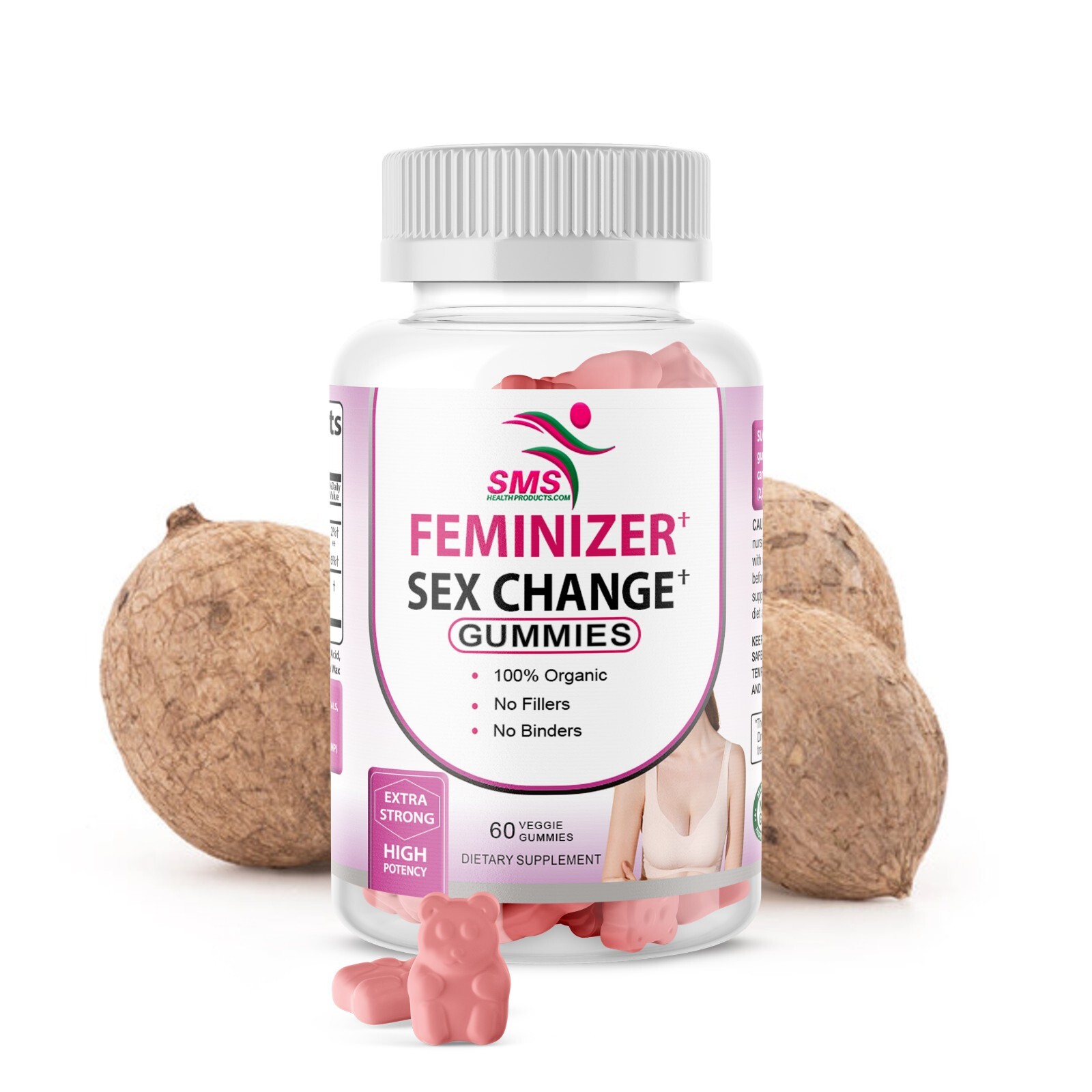 Pueraria Mirifica (Kwao Krua Kao) 5000mg Female Support 60 Organic Gummies
