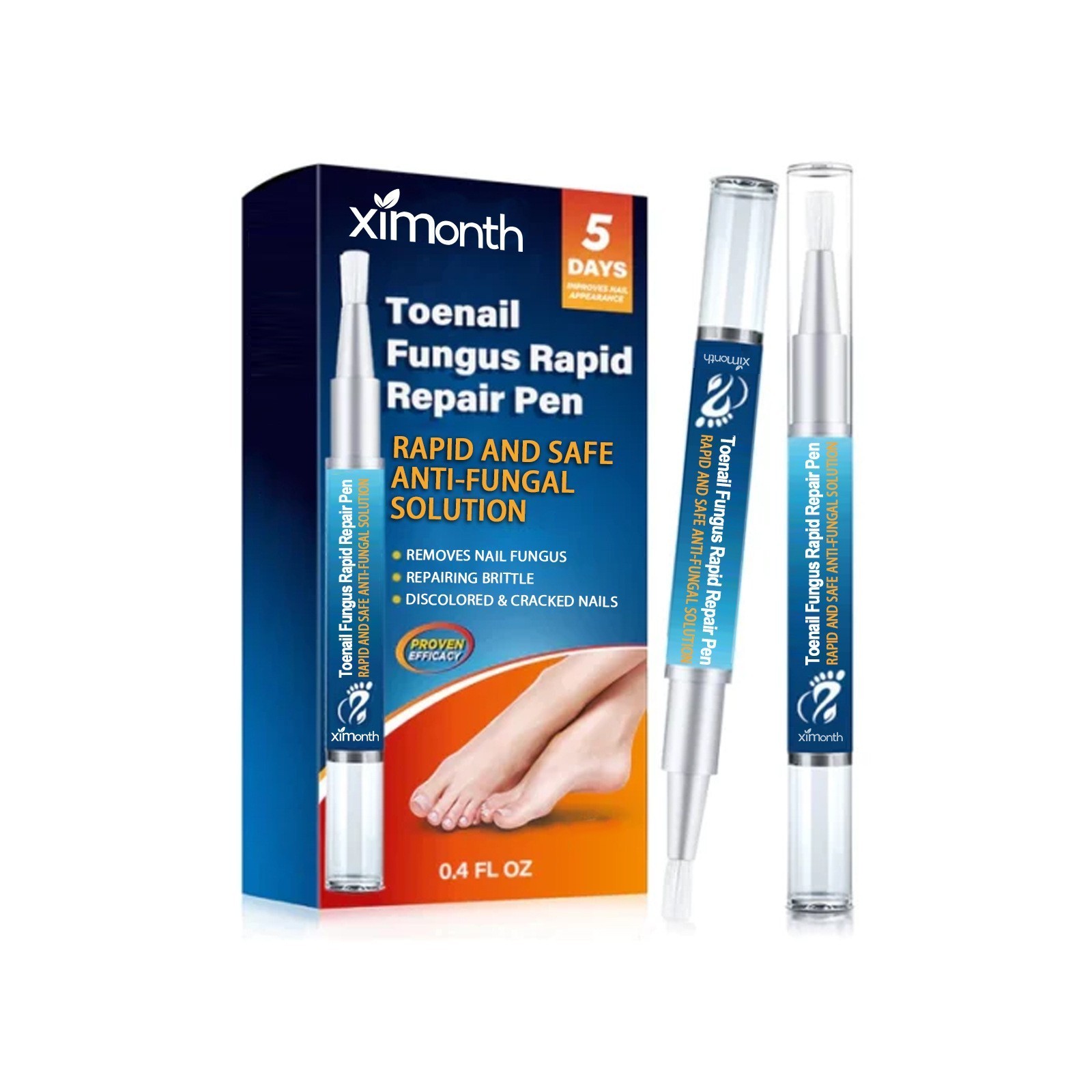 Nail Care Pen, 4/8/12Pcs Fungal Nail Pen, Nail Fungus Treatment For Toenail USA