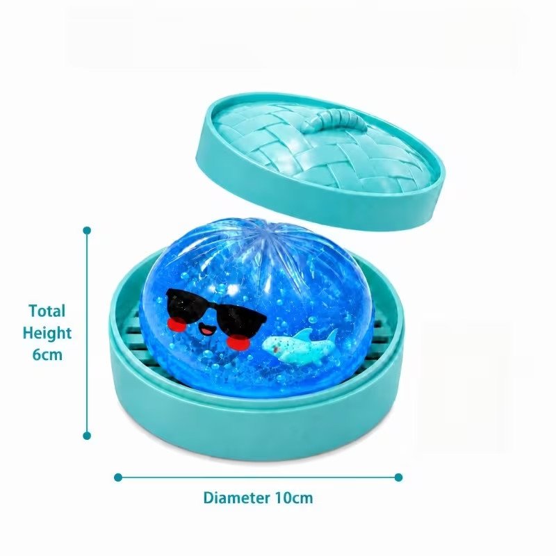 Ocean Shark Baozi Squishy Toy Slow Rising Stress Relief Sensory Fidget