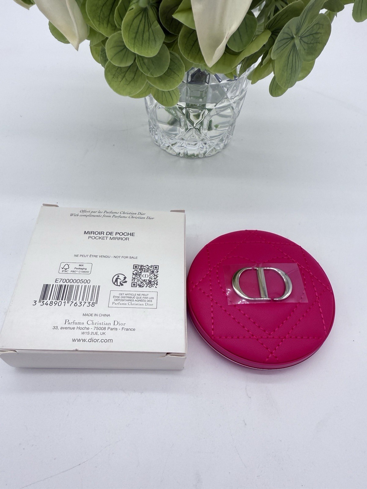DIOR BEAUTY Mirror De Poche Double Sided Dual Compact HOT PINK Rose