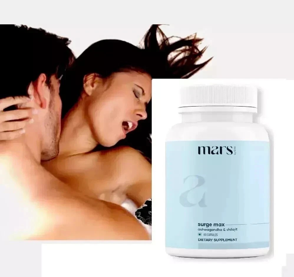 Mars by GHC Surge Max Contains Shilajit, Ashwagandha, 60Cap Pack of 1.