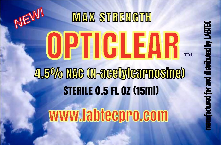 Cataract Eye Drops with 4.5% NAC (N-Acetylcarnosine) 15ml Vial 2 pack!