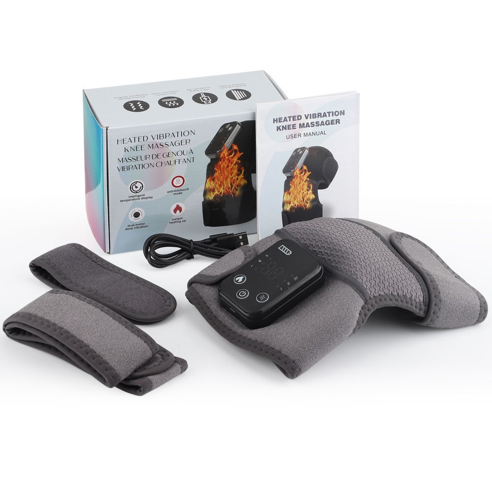 Electric Knee Massager Massage Pad with Heat Joint Pain Relief Blood Circulation