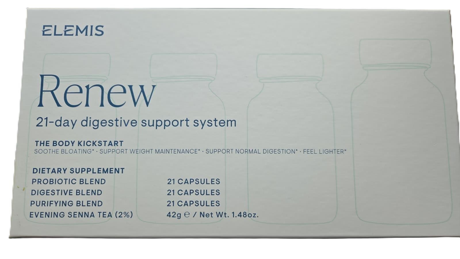 Elemis Renew 21 Day Digestive Support System Dietary Supplements Expir 2028