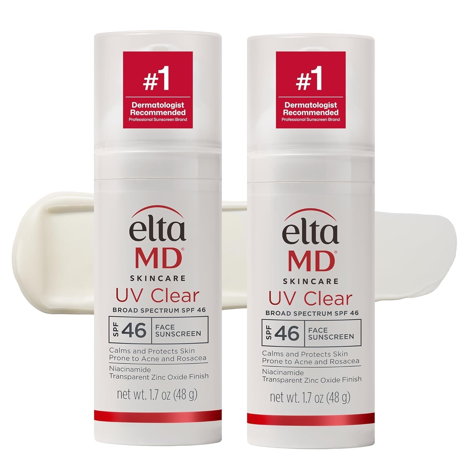 UV Clear Face Sunscreen SPF 46, Oil Free for Face with Zinc Oxide, Dermatologist