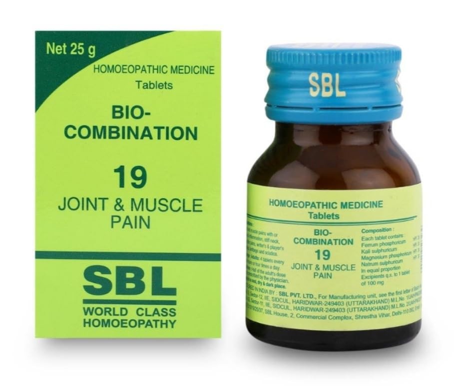 SBL Homeopathic Bio Combination 19 (BC 19)for Joint & Muscle Pain Pack of 1