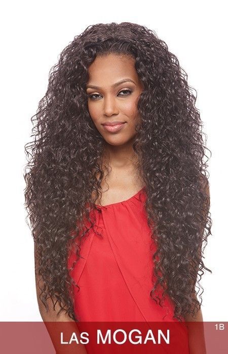 LAS MOGAN – VANESSA SYNTHETIC SUPER EXPRESS WEAVE HALF WIG LONG CURLY