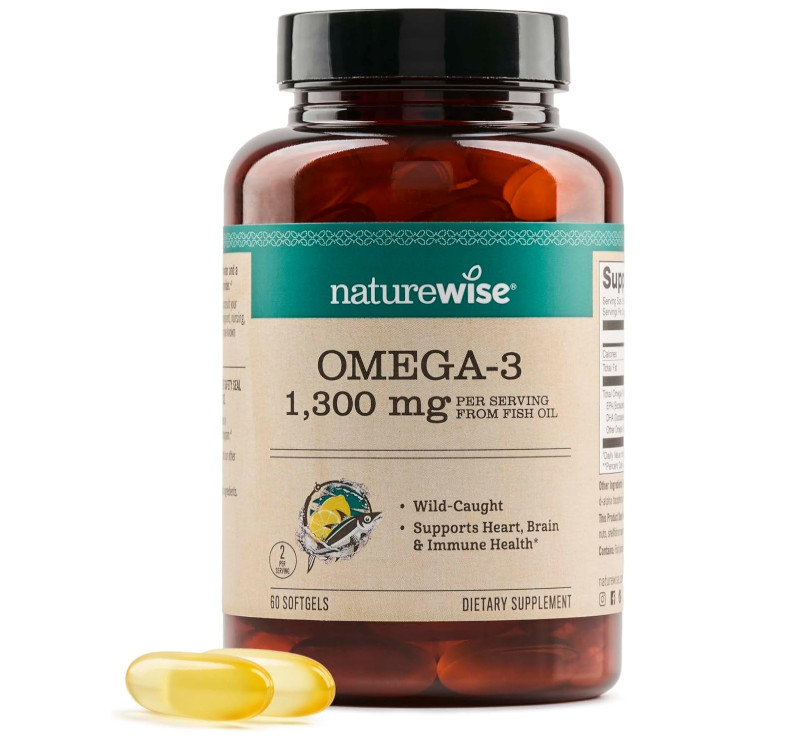 Triglyceride Omega 3 Fish Oil 2200mg 60 Softgels Lemon Flavor EPA DHA Non-GMO US