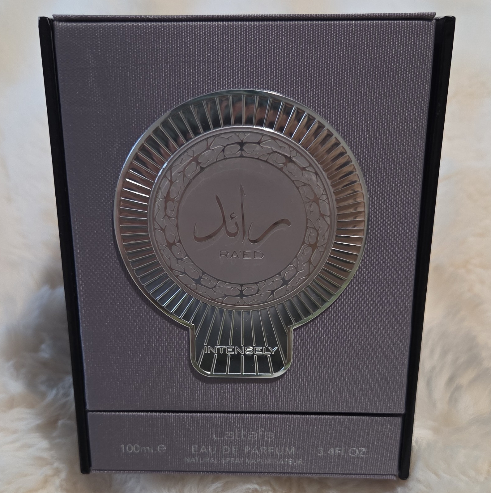 Lattafa Ra’ed Intense Eau de Parfum Spray, Regular Size 3.4 fl oz