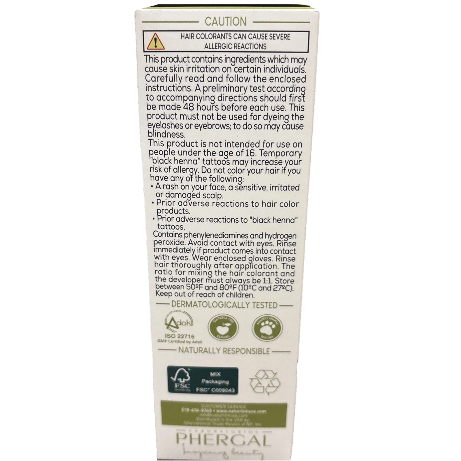 Naturtint Phergal Ammonia Free Hair Color #4G GOLDEN CHESTNUT – 01/2030