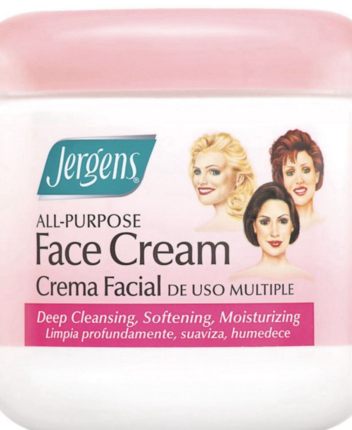 NEW 1 jar Jergens All Purpose Face Cream Crema Facial DEEP CLEANSING net 15 oz