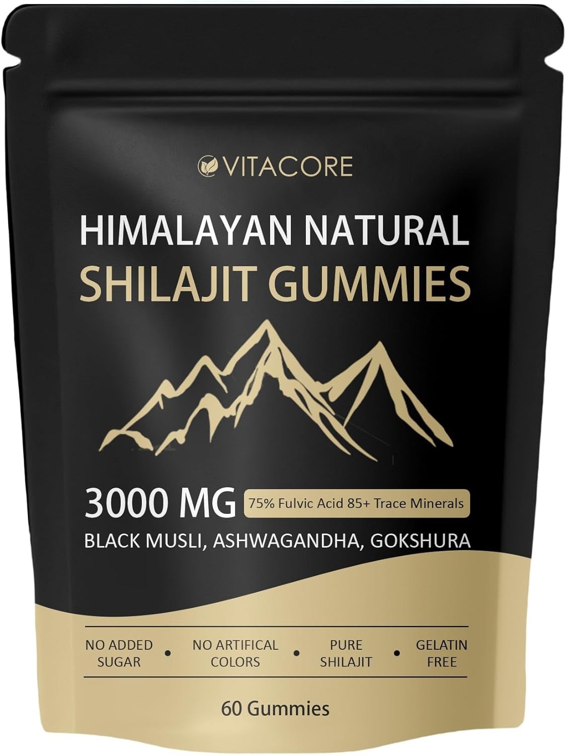 Vitacore Himalayan Shilajit Gummies for 60 Count (Pack of 1)