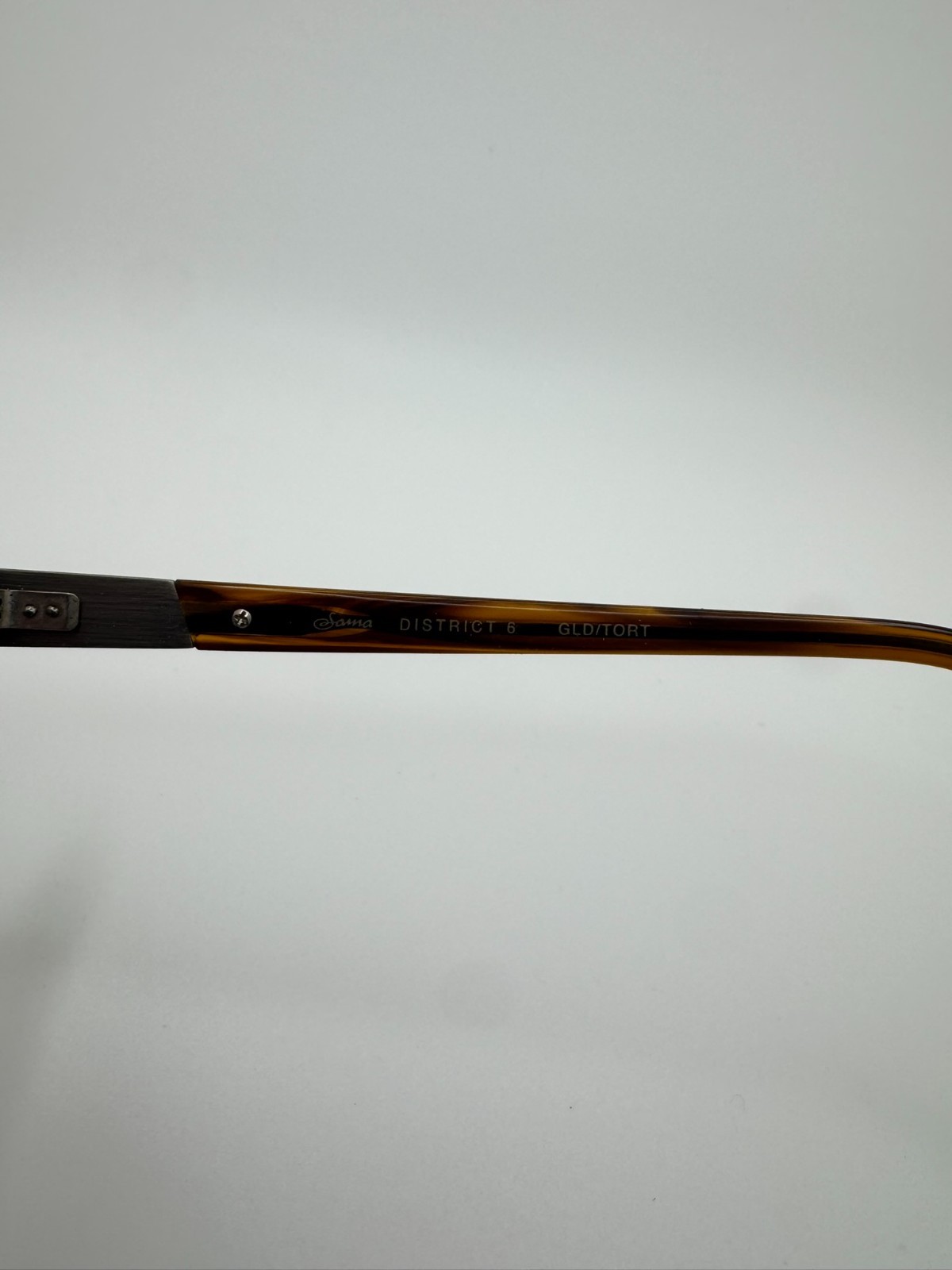 Authentic Sama District 6 Gold/Tort Round Glasses Made in Japan Handmade Acetate