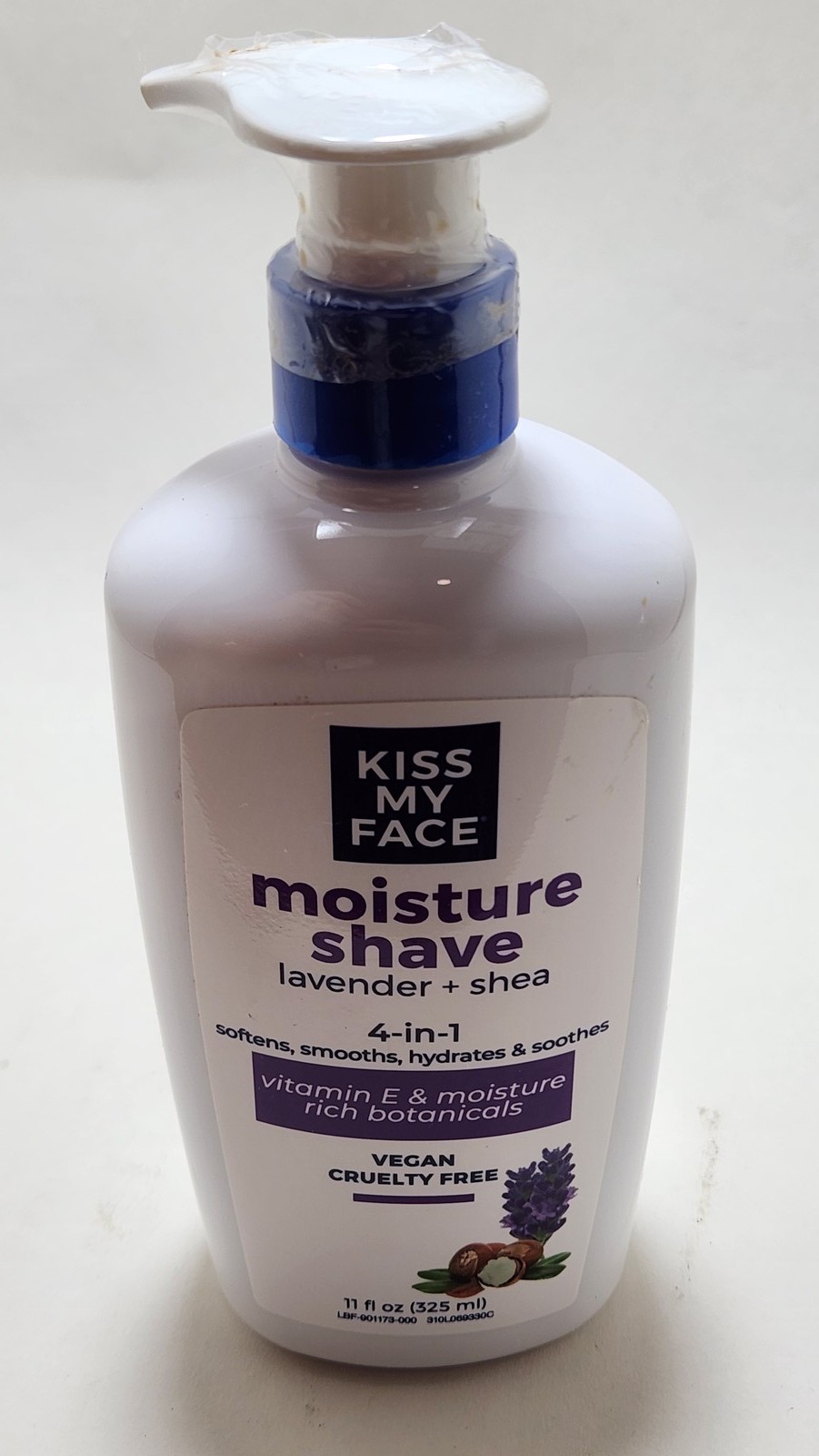 Kiss My Face Moisture Shave Lavender + Shea 11 fl oz 325 ml Vegan