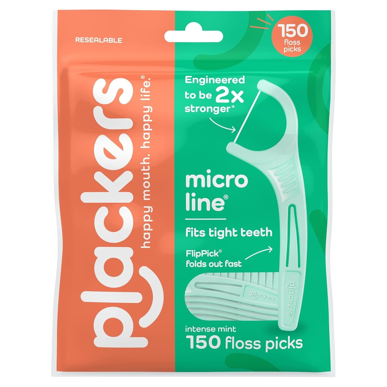 300 CT Plackers Micro Mint Dental Floss Tooth Picks Plastic Oral Teeth Flossers