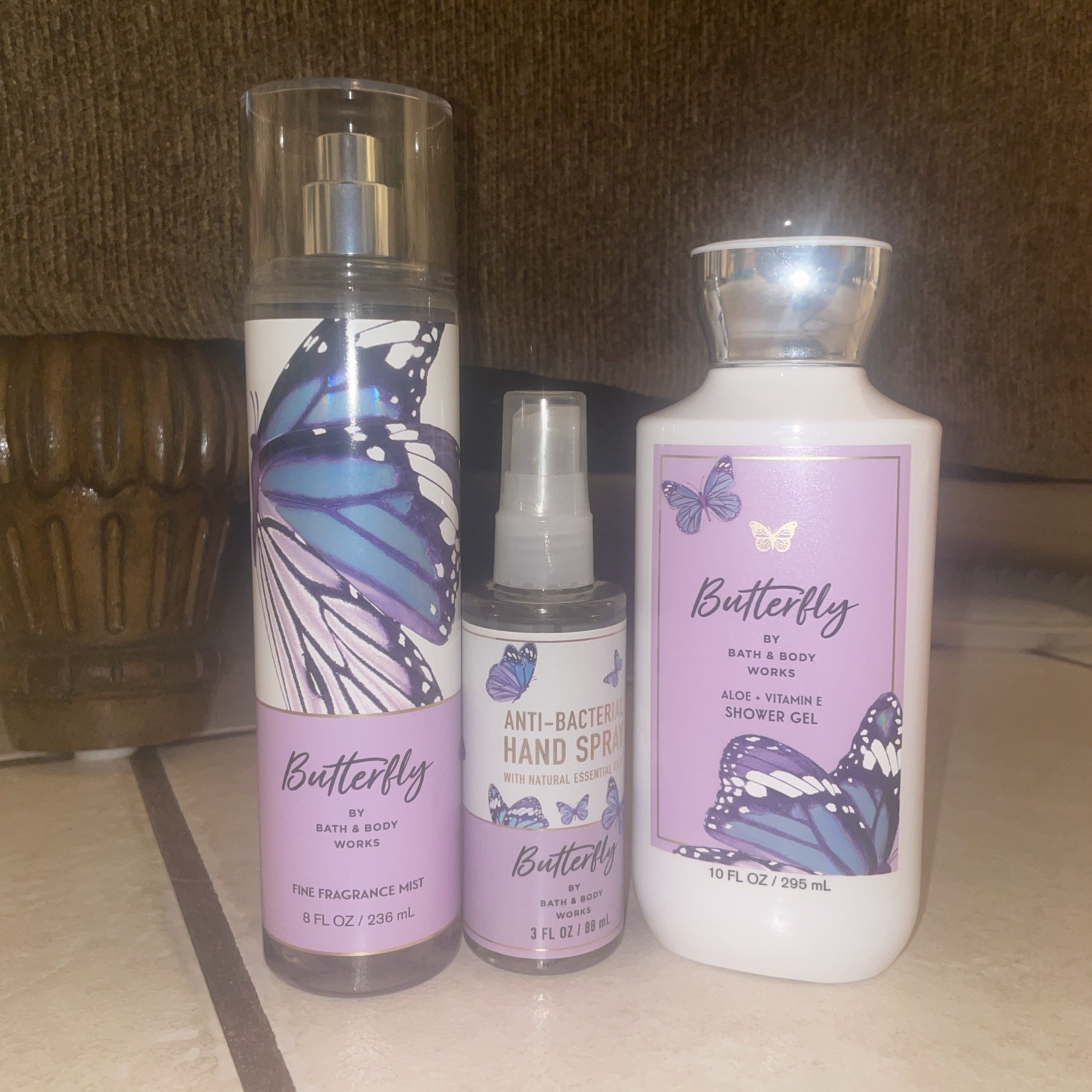 Bath & Body Works BUTTERFLY Shower Gel/Anti-Bacterial Hand Spray/ Fragrance Mist