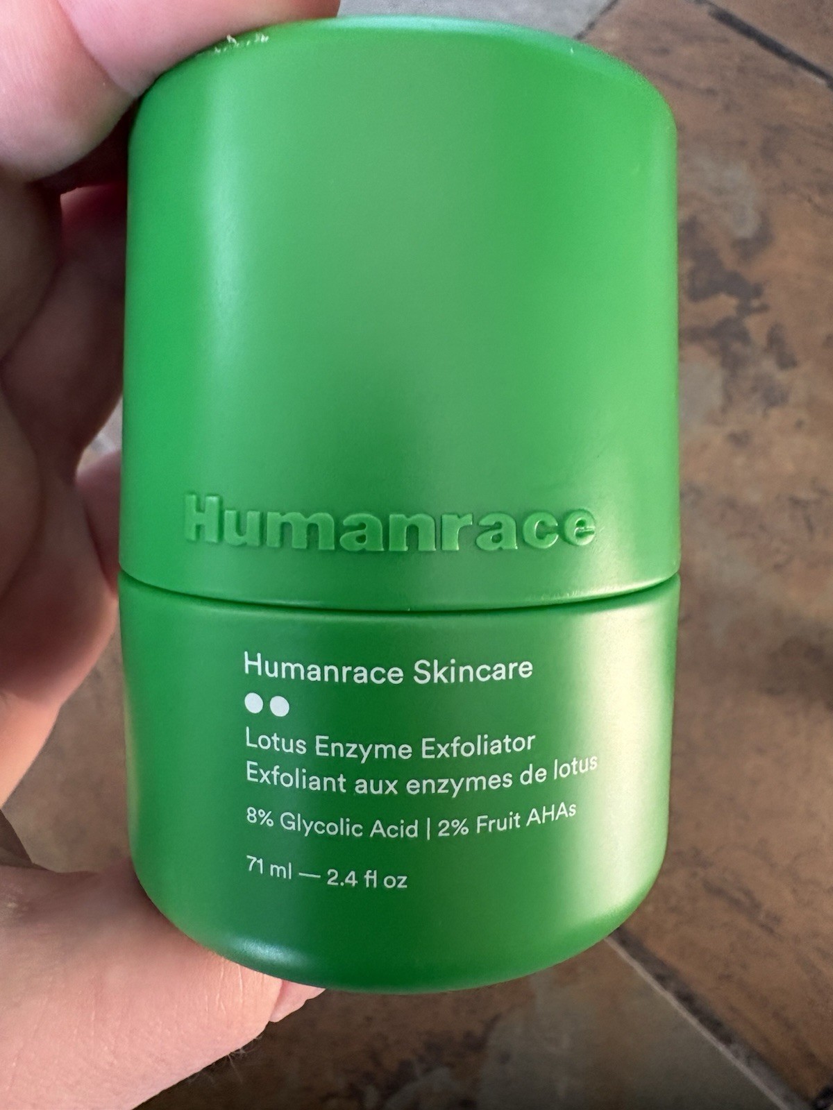 Humanrace Skincare Lotus Enzyme Face Exfoliator, Glycolic Acid, 2.4 fl oz
