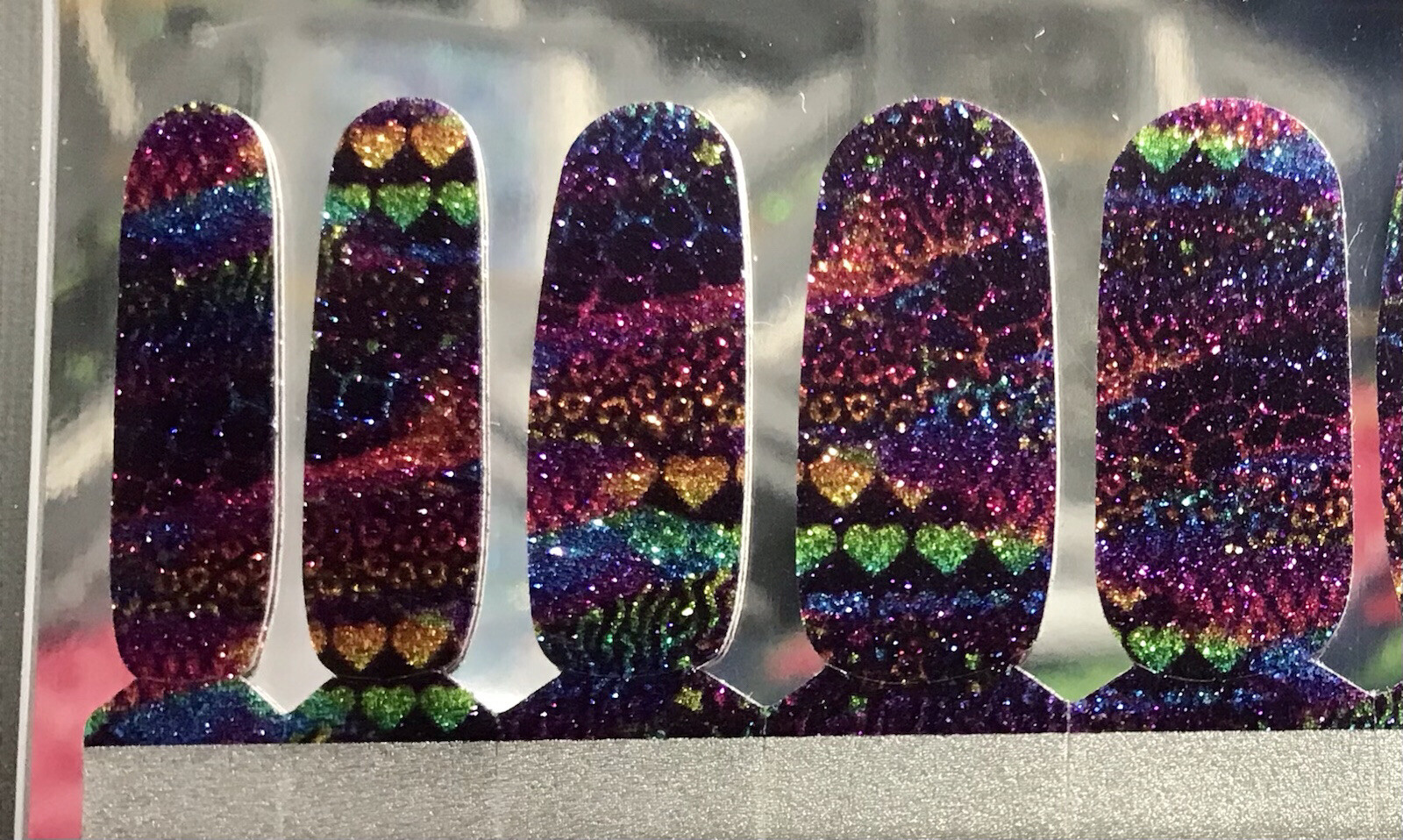 Color Nail Polish Strips, 18ct . Love In Every Color SEE DESCRIPTION BELOW
