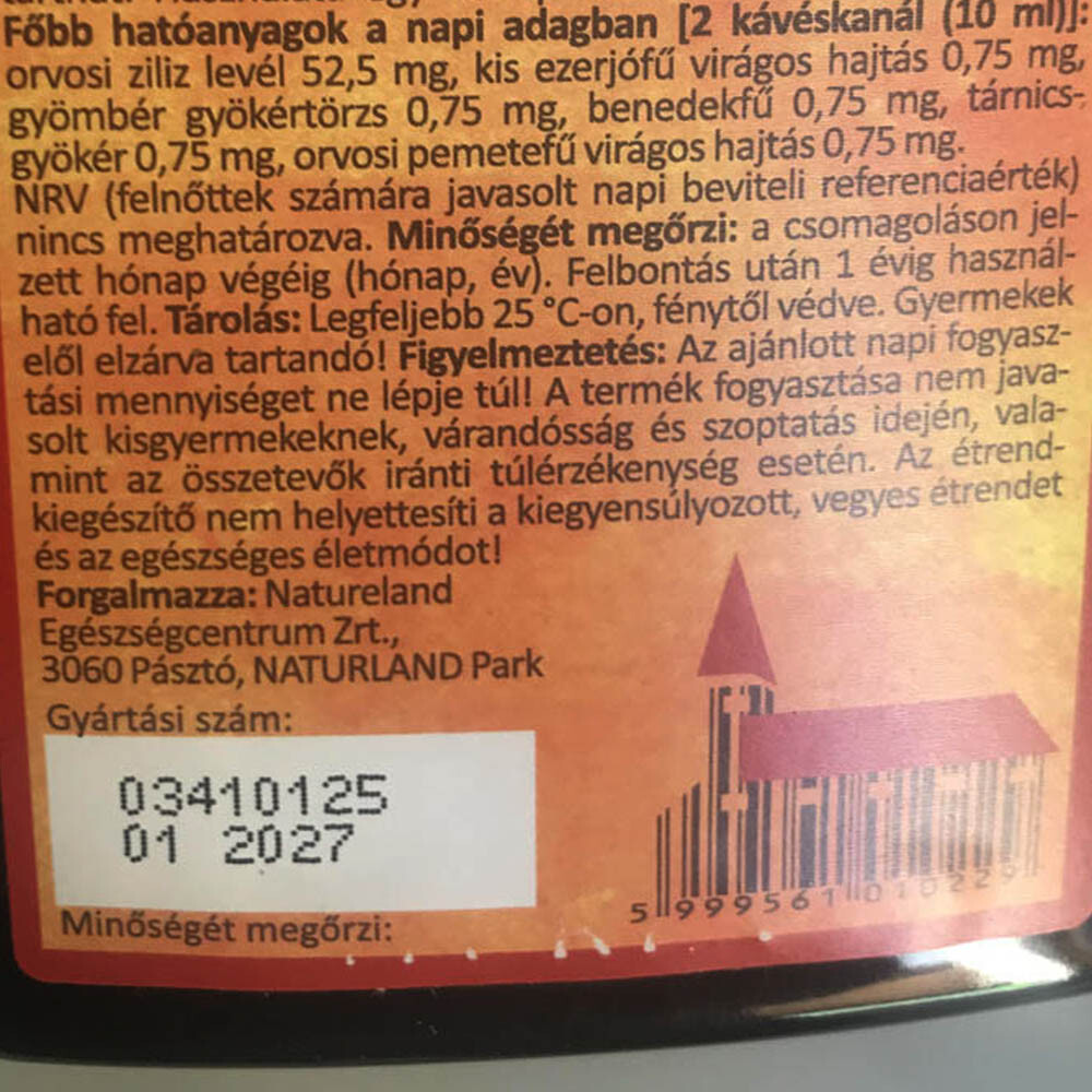 Naturland Swedish Bitters – 40 Herbal Extracts for Digestive Support 500ml x 3