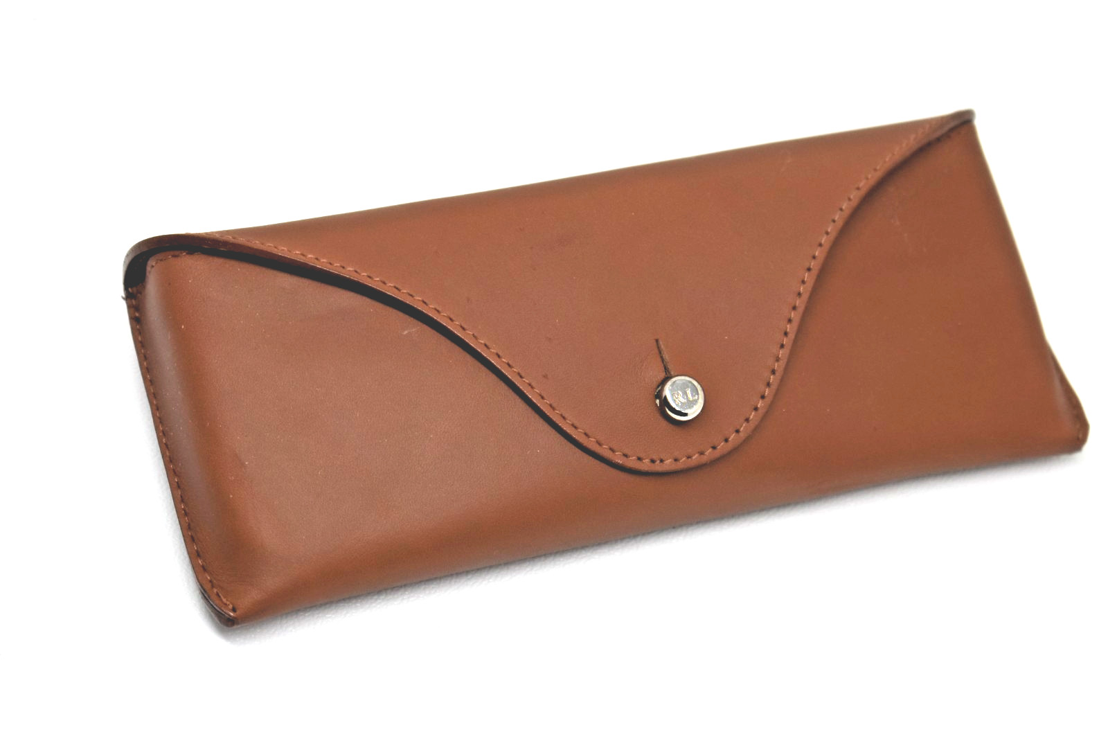 made in Italy – Ralph Lauren Brown Leather Eyeglasses Sunglasses Case