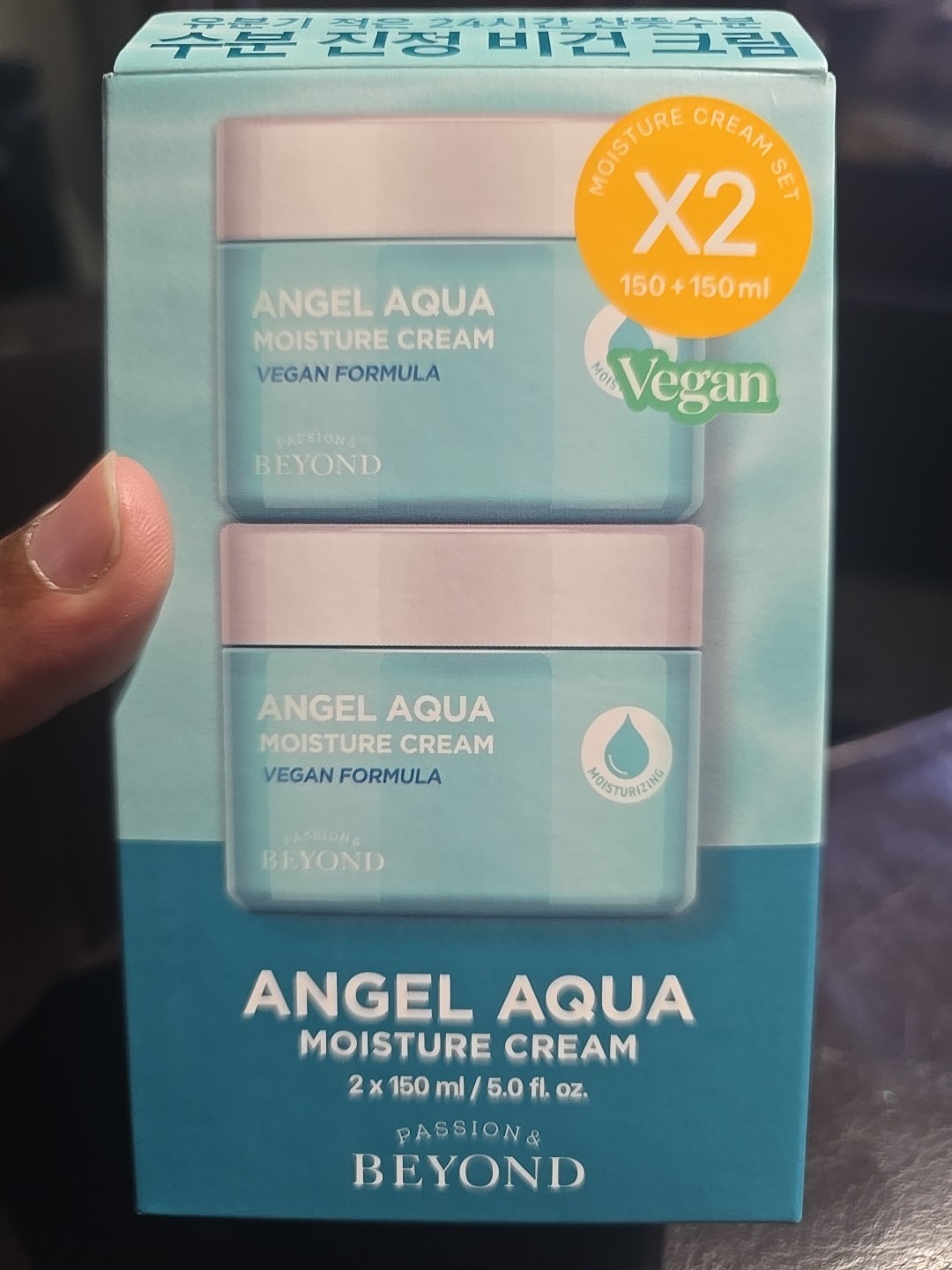 BEYOND ANGEL AQUA MOIST CREAM 150ML X 150ML SPECIAL EDITION SET, KOREAN SKINCARE