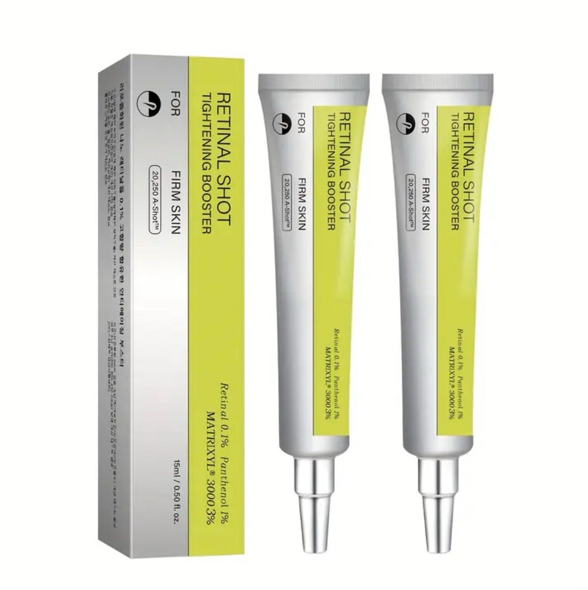 2 Pack- Retinal Shot Tightening Booster, Eye Cream, Firming, Pore Minimizing