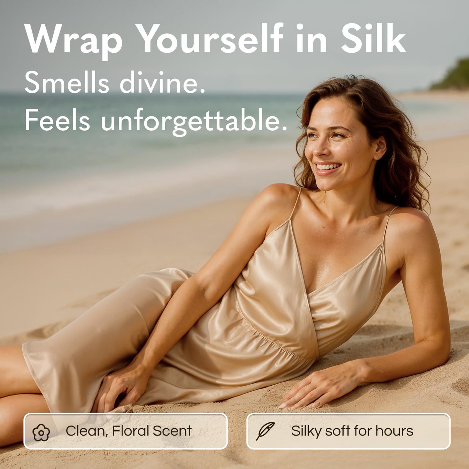 GODA 1~3PCS Silk Body Oil,Silk Body Oil,Perfume Oil Bath Shower Oil Smooth Epide