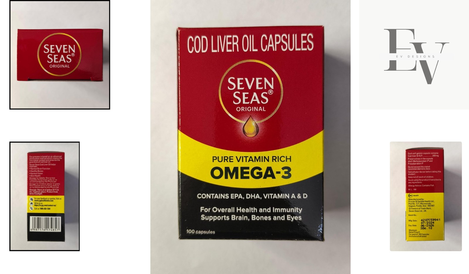Cod Liver Oil 100 Capsules – Family Trusted since 1935 for Optimal Health