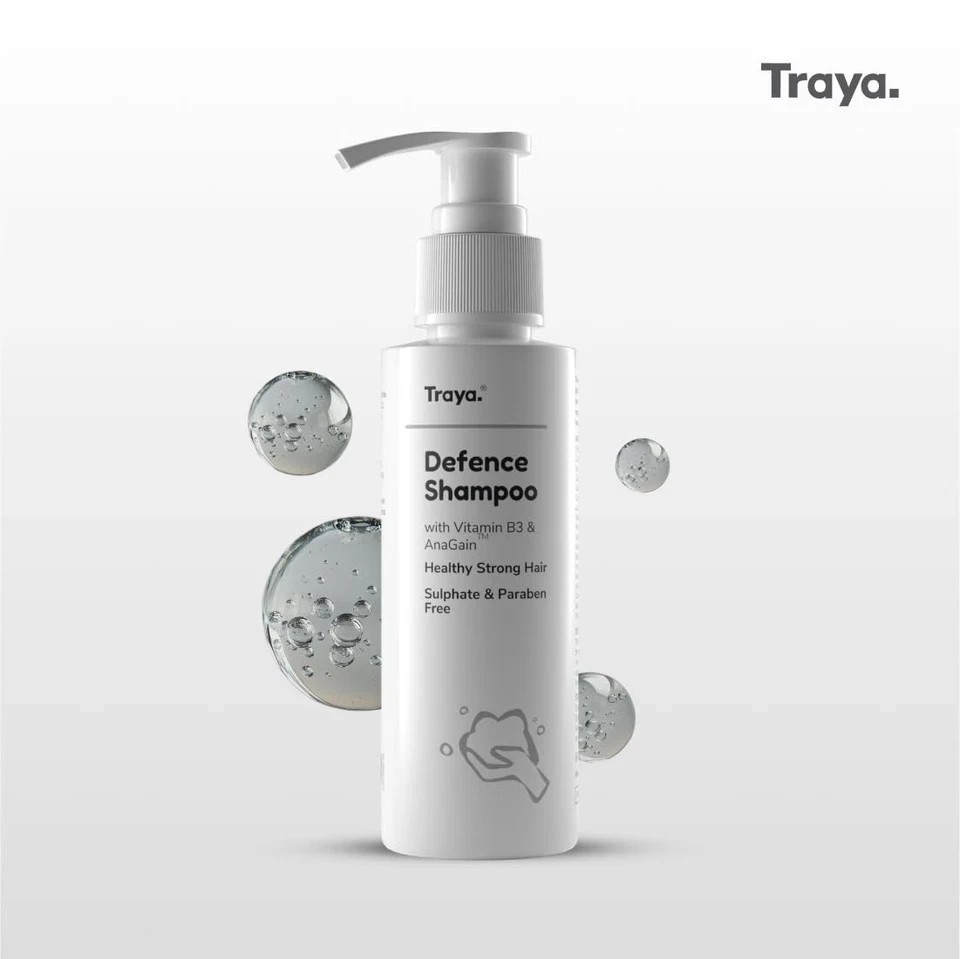 Traya Defence Shampoo For Hair Nourishment 100ml Each Pack Of 2
