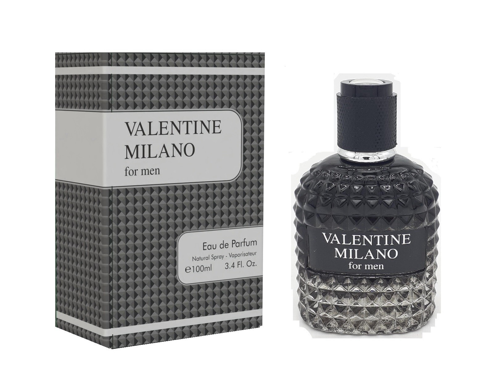 Valentine Milano for Men Eau De Parfum Natural Spray Men’s Cologne 3.4 Fl. Oz